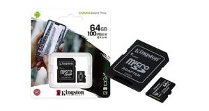 MEMORY CARD MICRO SD 64GB KINGSTON CANVAS SELECT PLUS CLASSE 10 SDCS2/64GB